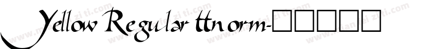 Yellow Regular ttnorm字体转换